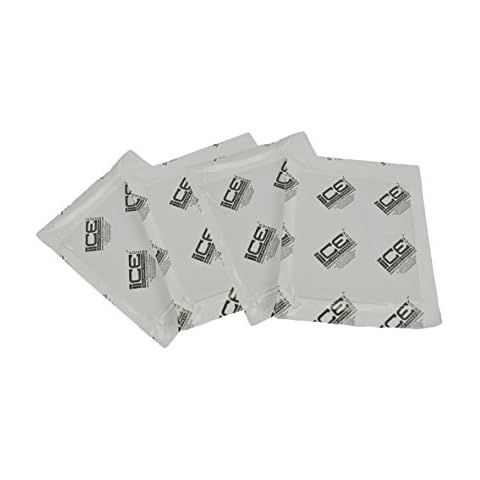 Isolator Fitness 12 oz (4 Pack) ISOBRICK - Reusable, Long Lasting, Lunch Bag/Cooler Ice Packs Cover