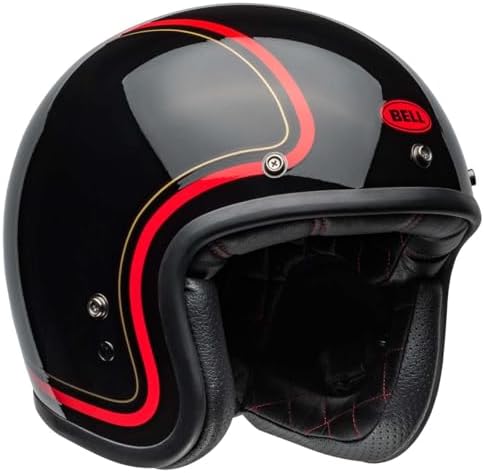 Bell Custom 500 Open-Face Motorcycle Helmet (Gloss Chief Black - Large)