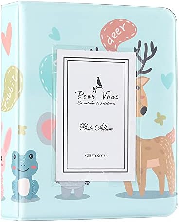 64 Pocket Mini Photo Album for Fuji Instax Mini 70 7s 8 8+ 9 11 25 50s 90, Polaroid Instant Camera, Kodak Smile Printomatic Instant Print Camera and Cards