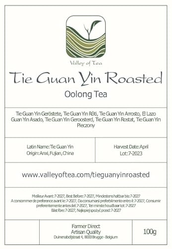 Tie Guan Yin Oolong Tee - Geröstet Blauer Tee Ti Kuan Yin China - Chinese Wu Long Tee Tieguanyin - Blaue Tee Olongh Tee Olongo Tee