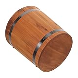 Fabrication artisanale : chaque seau en bois est méticuleusement fini à la main, offrant une surface lisse pour une utilisation sûre et confortable. convient également pour le stockage de fleurs et de riz