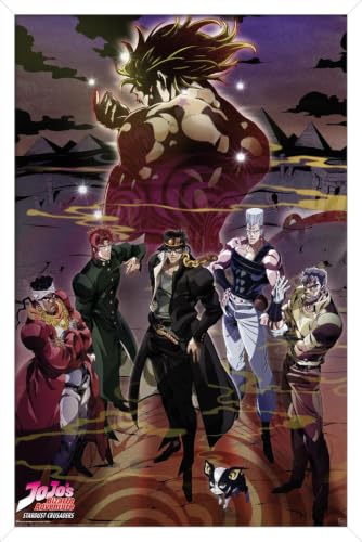 Trends International JoJo's Bizarre Adventure (2012) - Group Wall Poster, 34L x 22.4W, White Framed Version