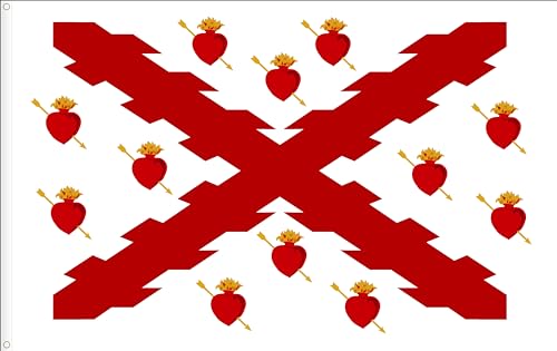 BANDERA DE TERCIOS DEL IMPERIO ESPAÑOL. BANDERA DE INFANTERIA (CORAZONES).
