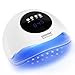 JODSONE Lampada UV per unghie, lampada portatile per unghie Gel Dryer con sensore automatico e 4 timer Strumenti per unghie per uso domestico del salone Bianco immagine