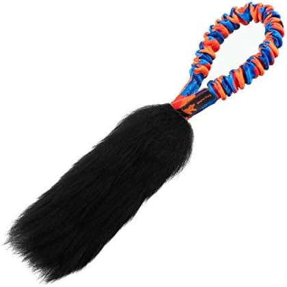 Tug-E-Nuff Pocket Magnet Interactive Bungee Tug Toy for Dogs | Shock-absorbing and Durable for Strong Tuggers | Ideal for Puppy & Dog Training | 100% Locally-sourced Sheepskin | Size 13 x 8 inches