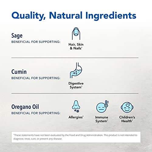 North American Herb & Spice Oregaresp - 90 Veggie Capsules - Immune & Respiratory Health - Cumin, Sage, Oregano Oil - Safe For Children & Pets, Non-Gmo - 90 Servings #TOP2