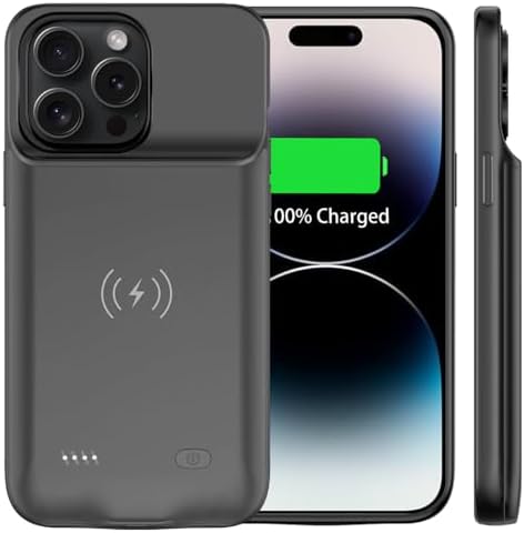 Iphone 12 Pro Coque Batterie NEWDERY 10000mAh Pour IPhone 14 Pro Max/Plus - Charge Sans Fil Qi - Synchronisation Données Coque Batterie Iphone 10000mah