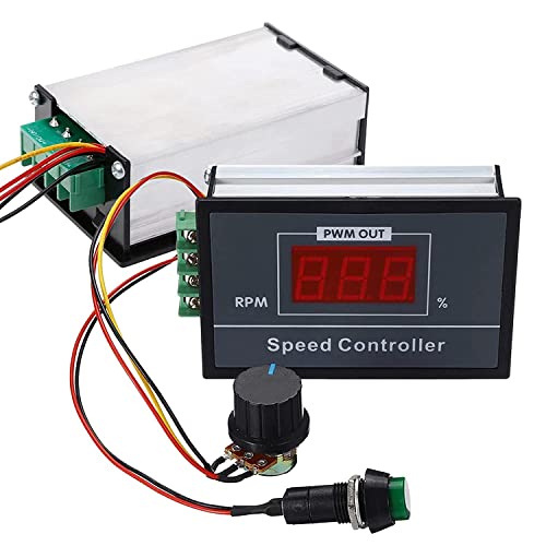 Icquanzx Dc Motor Speed Controller Dc 6-60V 12V 24V 36V 48V 30A Pwm ，(Pwm) Speed Adjustable Stepless Governor Regulator, Motor Speed Controller With Start Stop Switch #TOP5