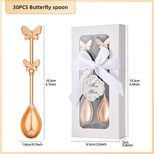 60 Pieces (30 Boxes) Butterfly Shaped Drink And Coffee Scoop Scoop Wedding Gift Tea Party Souvenirs Or Bridal Shower Or Baby Shower Souvenirs For Guests #TOP1