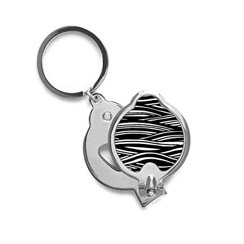 Coupe-ongles original avec motif de gravure sur bois et vagues apaisantes