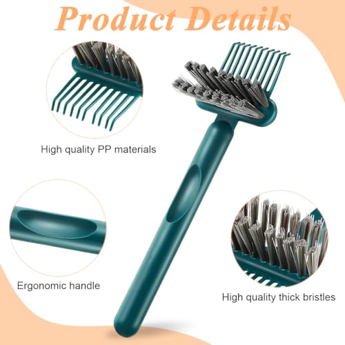 Image of HASTHIP 2-in-1 Hair Brush Cleaning Tool Hair Brush Cleaner Comb Hair Detangling Rake Brush Tangled Hair Remover Tool for Hair Dust Removing, Home and Salon Use