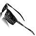 ROCKNIGHT Driving Polarized Sunglasses for Men UV Protection HD Glasses Ultra Lightweight Al-Mg Metal Outdoor Golf Fishing Sports Sunglasses Rimless