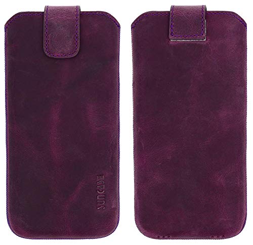 Housse cuir Samsung A72 violet Suncase idéale pour vos déplacements - 6
