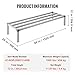 VEVOR Aluminum Dunnage Rack, 60” x 20” Commercial Food Floor Rack, 12” Off the Floor, 1000 lbs Capacity All-Welded Aluminum Storage Rack, for Storage in Restaurants, Kitchens, Garages and Vehicles