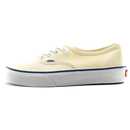 Vans Vans Womens Authentic Casual Lace Up Canvas Plimsoll Low Top Sneakers - Off-White - 5