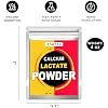 Calcium Lactate Powder, 4 oz 100% Pure Calcium Lactate, Food-Grade, Helps Neutralize Food Acidity, Keeps Food Fresh, for Dairy Products, Breads, Pastries, Ice Cream, Jellies and More (4 Ounces)