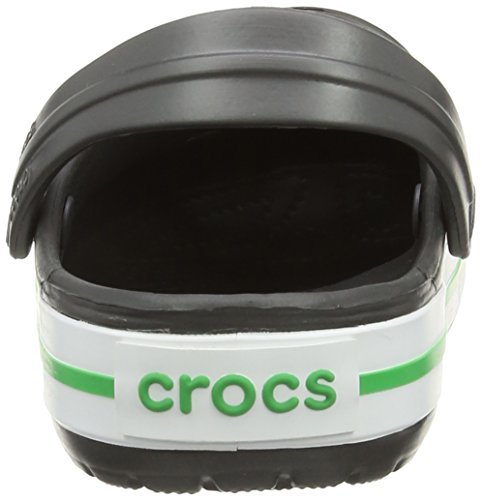 Image of Crocs Unisex-Adult Men's and Women's Crocband Clog (Retired Colors), Graphite /Grass Green, 9 Women /7 Men