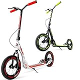 Large Kick Scooter for Adults, Teens & Kids 8-12 with Kickstand – 12' Air-Filled...