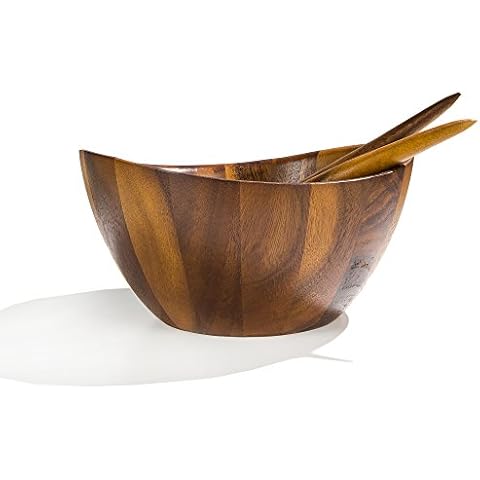 Nambe Gourmet Harmony Wooden Salad Set Cover