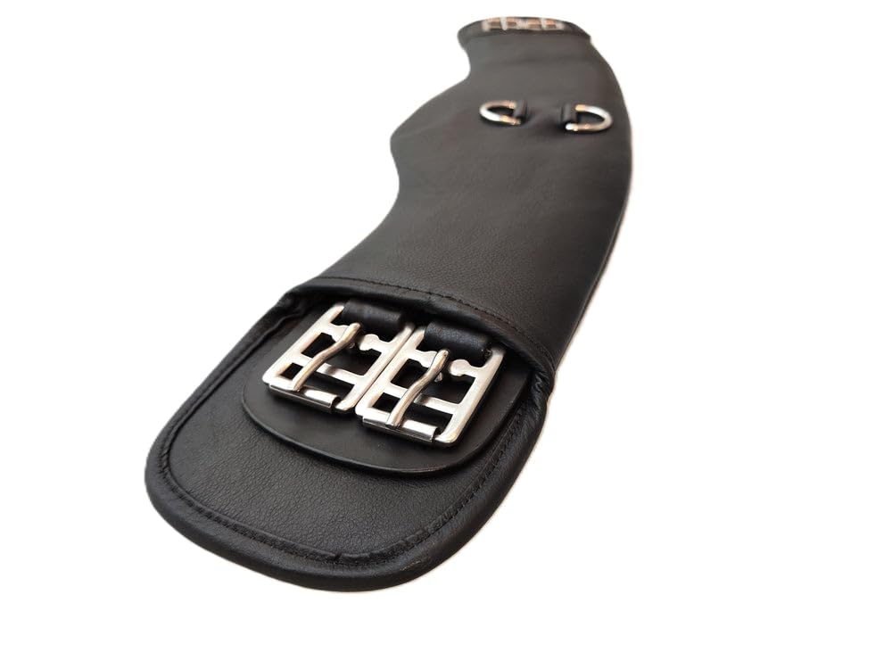 Nappa Leder Mondgurt Kurzgurt Flow Anatomic gepolstert Größe Braun 55 cm