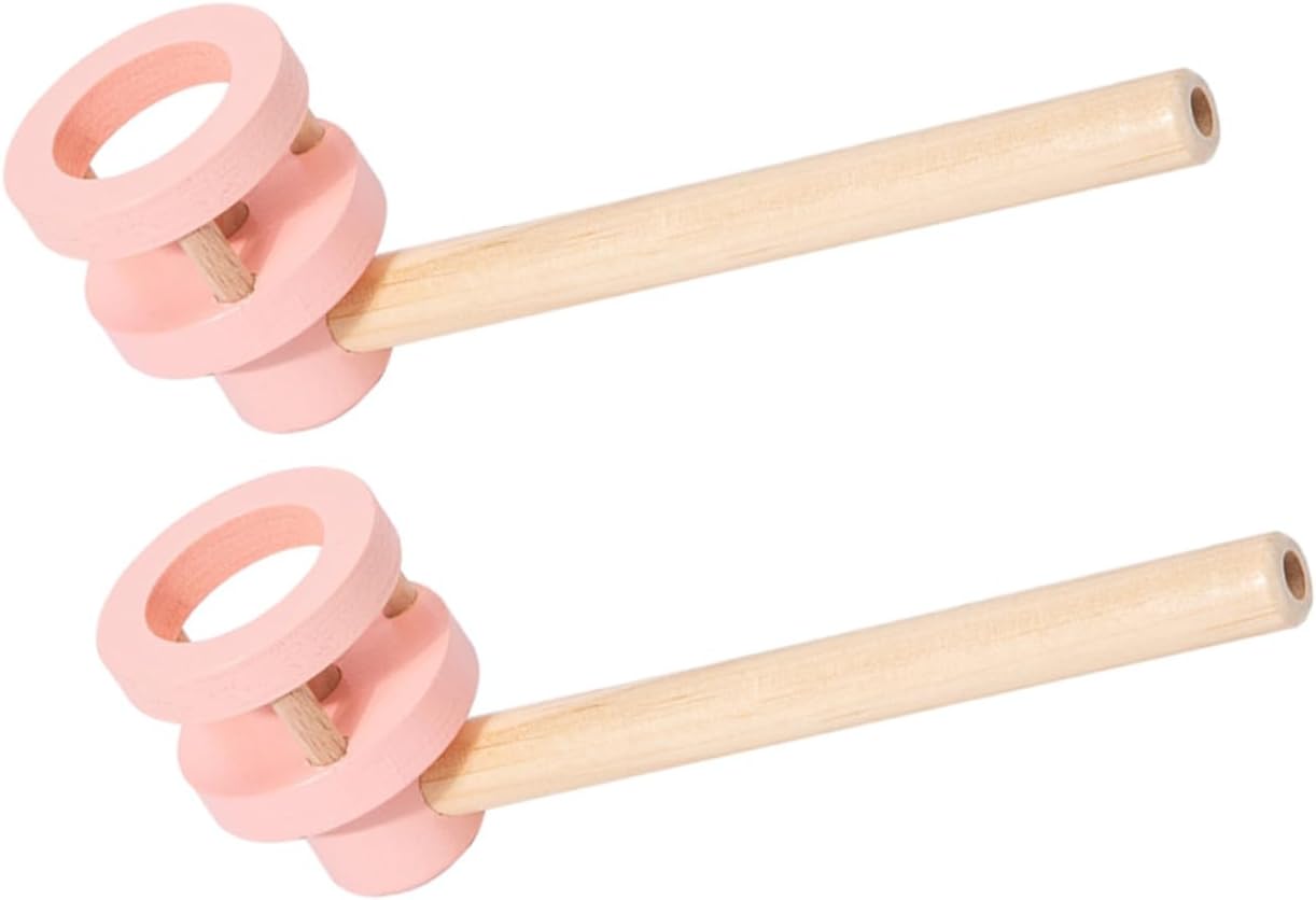 2pcs Wooden Floating Blow Balance Blowing Game for Fun Family Activities Enhances Parent Interaction for Indoor for Ages