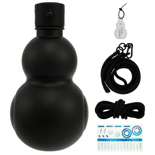 HSHGZSR - HSHGZSR 900ml Gourd Water Bottle, Travel Water Bottle, Gourd Sports Water Bottle, Leakpoof Gourd Style Water Bottle, Drinking Gourd, Chinese Retro Inspired Gourd Bottle for Daily Drinking Use (style1)