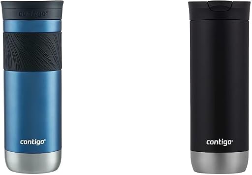 Contigo Byron and Huron Vacuum-Insulated Stainless Steel Travel Mugs Bundle 20oz + 16oz