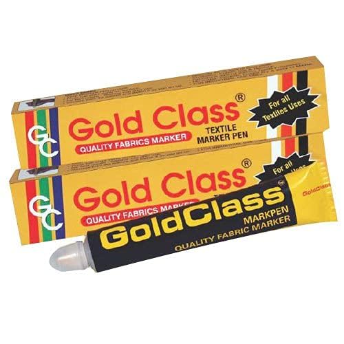 GOLD CLASS Classic Quality Fabric Marker Pen - 70ml | Permanent Fabric Marking Pen for Textile, Clothes, Tailoring, Sewing & Embroidery - Yellow (Pack of 12)-picture-13
