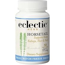 Eclectic Herb - Horsetail Capsules | Mineral + Nutritional Support | Herbal Supplement for Hair, Skin, + Nails | Vegan, Non-GMO, Gluten Free, Freeze-Dried 90 CT | 375 mg