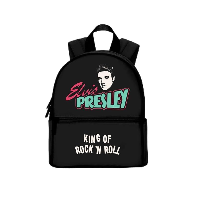 Mini sac à dos Elvis Presley noir, portez la légende du rock au dos