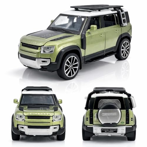 Image of Magicwand 1:32 Scale Die-Cast Defender Guards Metal Car with Openable Doors,Pull Back Action,Blinking Lights【Pack of 1】【Colors as Per Stock】