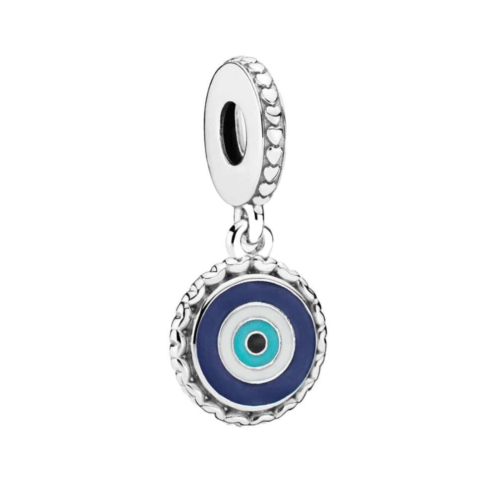 PANDORA Moments 792015C00_E052 - Ciondolo a forma di occhio Evil Eye, in argento Sterling, Taglia unica, Argento sterling, Nessuna pietra preziosa