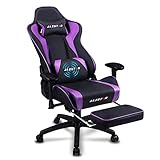 Gaming Chair with Footrest Racing Office...