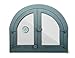 sellon H3904 - Puerta de horno de hierro fundido para pizza, cristal con termómetro