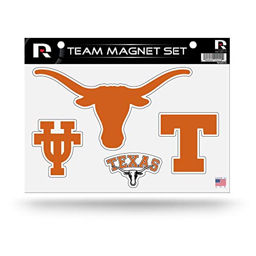 Rico Industries NCAA Texas Longhorns Team Magnet Set 8.5" x 11" - Home Décor - Regrigerator, Office, Kitchen