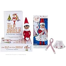 The Elf on the Shelf A Christmas Tradition Girl Scout Elf Brown Eyed with Claus Couture Collection Snowflake Skirt & Scarf Outfit