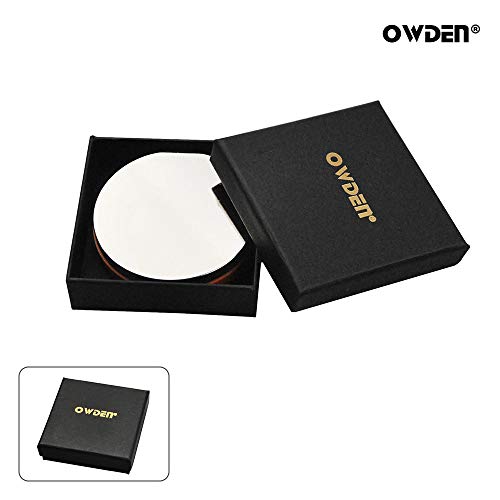 Image of OWDEN Professional Steel Bench Block（No Rebound), Metal Bench Block for Jewelry Stamping Tool,(Diameter: 3 Inches, Height: 3 /4 Inch) Steel Part: Mirror Polishing with Chrome Plating.