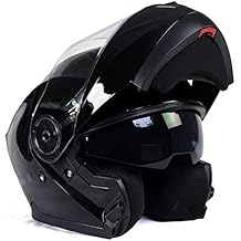Milwaukee Helmets MPH9815DOT Breeze Gloss Black Advanced Motorcycle Modular Helmet Biker w/Drop Down Visor