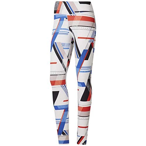 Image of Reebok Lux Bold Tight VortaStripe Tights - SS19 - X Large White