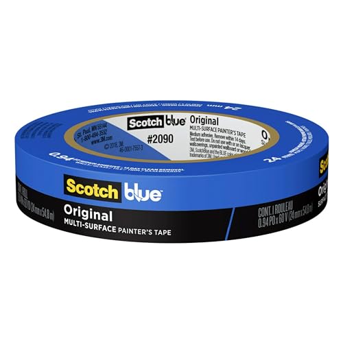ScotchBlue Original Multi-Surface Painters Tape, 1 Inch Wide (0.94 in. x 60 Yds), 24 Rolls, Blue Paint Tape Protects Surfaces and Removes Easily, Masking Tape for Indoor and Outdoor Use (2090-24EC) by Scotch - Image 3