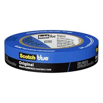 ScotchBlue Original Multi-Surface Painter's Tape, 0.94 Inches x 60 Yards, 1 Roll, Blue, Paint Tape Protects Surfaces and Removes Easily, Multi-Surface Painting Tape for Indoor and Outdoor Use