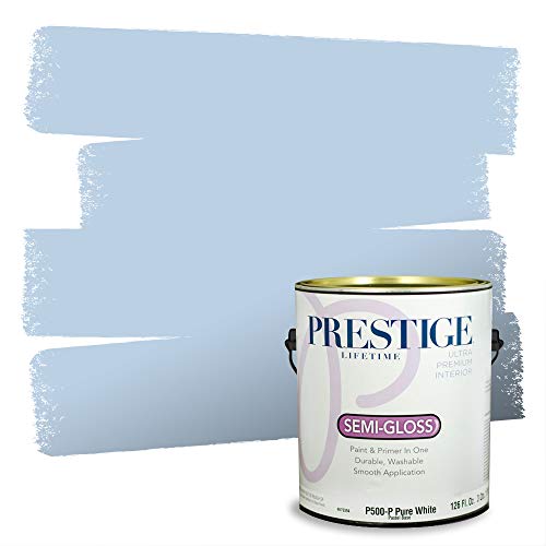 Comparison: Best Blue For Kitchen Cabinets Sherwin Williams 10 PRESTIGE Paints Interior Paint and Primer In One, 1-Gallon, Semi-Gloss, Comparable Match of Sherwin Williams* Bewitching Blue*