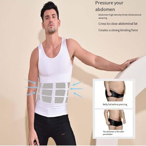 Shaperluv for Men, Shaperluv Tank 2.0 Mens, Shaper Tank for Men Big and Tall, Breathable Muscle Support2