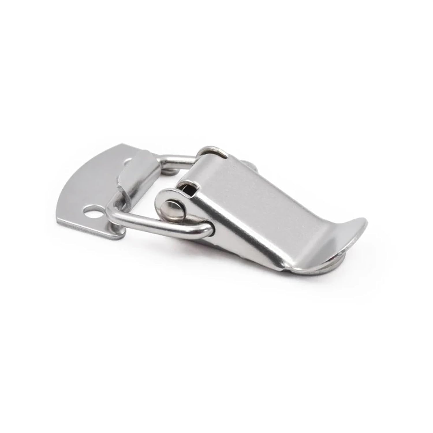 5Sets Stainless Steel Duck-Mouth Buckle Mini Lock Cabinet Loaded Toggle Latches for Case Box Furniture Hardware(5pcs-Iron)