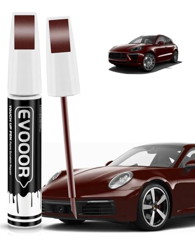 Copper Ruby Metallic (LM8N/I7) Touch Up Paint Compatible with Porsche Exact Match 2 in 1 Touch up Paint for Chips and Nicks Repair with 2pcs Disposable Micro Applicators