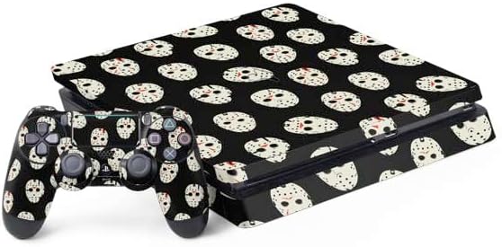 Skinit Decal Gaming Skin Compatible with PS4 Slim Bundle - Officially Licensed Warner Bros Friday The 13th Friday The 13th Design