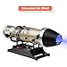 Goekhyrani Turbofan Engine Model Kit，1/10 Scale Full Metal Twin Rotor Aircraft Jet Engine ，DIY Assembly (600+ PCS) ，Build Your Own Working Turbofan Engine for Adults，Aviation Enthusiasts Gift