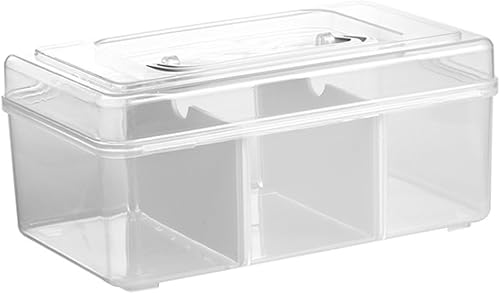 Hemoton Caja de almacenamiento portátil de medicamentos, organizador de medicamentos de emergencia familiar, caja de almacenamiento de píldoras para