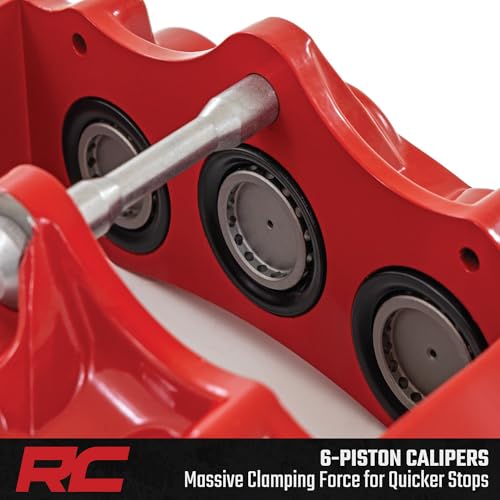 Rough Country Front Performance Brake Kit for Jeep Wrangler JL & Unlimited (2018-2025) - 6-Piston Calipers, Drilled & Slotted Rotors, Stainless Steel Lines, Heavy-Duty Upgrade by Rough Country - Used condition - Image 2