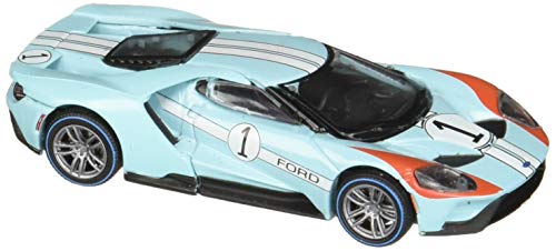 GreenLight 1: 64 Heritage Racing Series 1-2017 Ford GT - 2017#1 Ford Gt40 Mk II Tribute - Teal Diecast Vehicles
